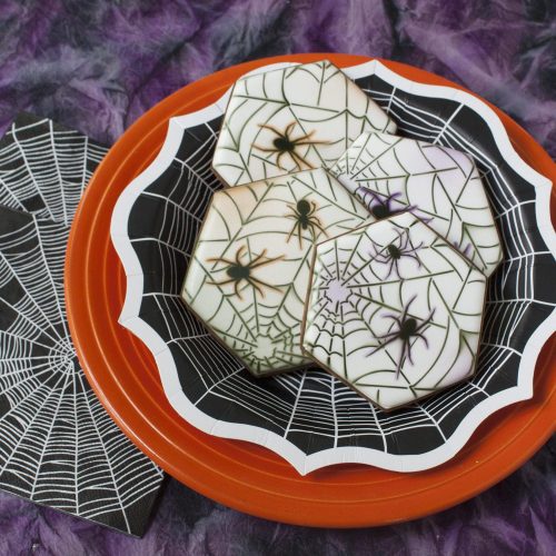 Along Came a Spider - No Message - Stenciled Cookies Gallery