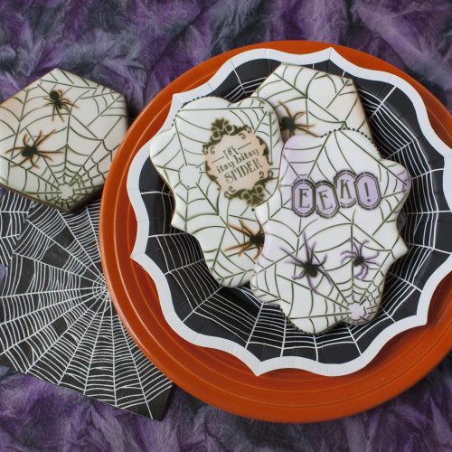 Along Came a Spider -Message 1 - Stenciled Cookies Gallery