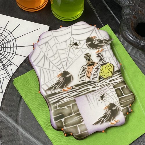 Home Spooky Home - No Messages - Stenciled Cookies Gallery