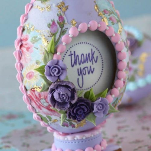 Single Mounted Decoupage Egg - Gallery - 3-D Cookies