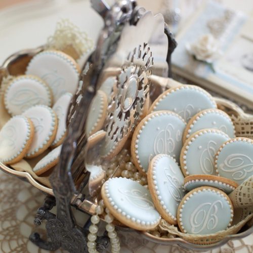 Bridal Shower Breakthrough - Stenciled Cookies