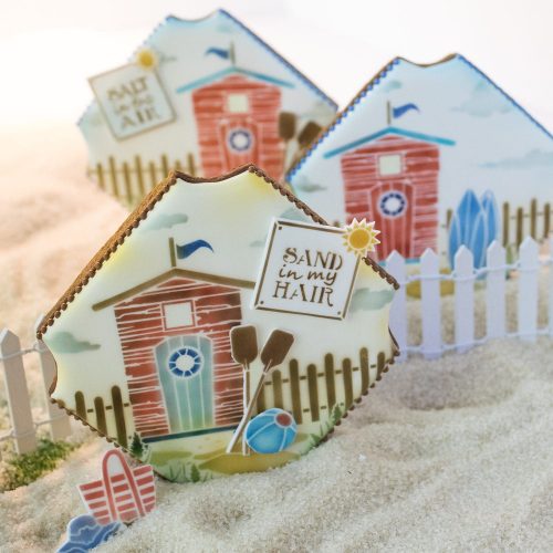 Beach Cabana - Message Cookie 2 - Stenciled Cookies Gallery