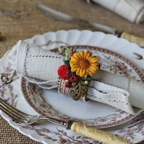 Thanksgiving Napkin Rings - Full View Brighter - 3-D Cookies Gallery
