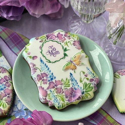 Pretty As a Flower - To Mom Closer - Stenciled Cookie Gallery