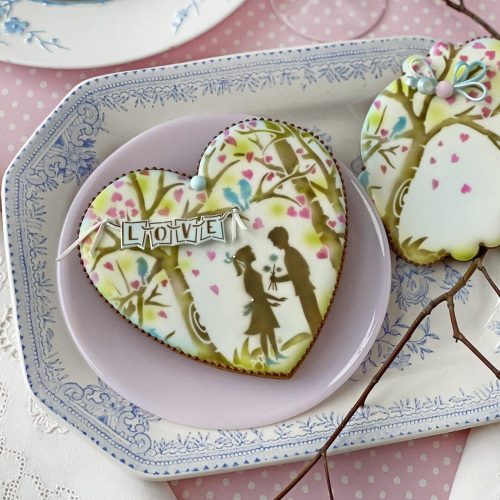 Sweethearts - Heart with Fondant Message - Stenciled Cookies Gallery