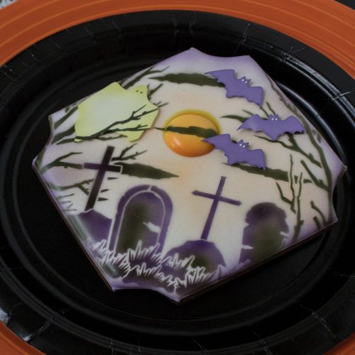 Boo to You - Single No Message Side View - Stenciled Cookies Gallery