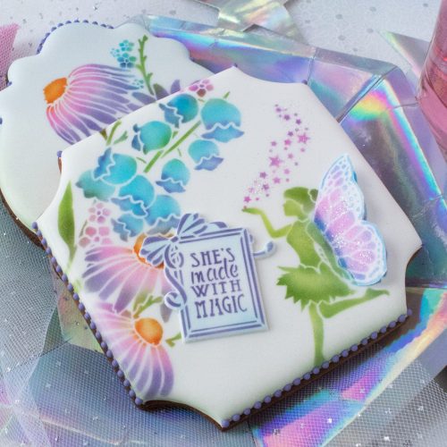 Magic Wishes - Message with Little Fairy - Stenciled Cookies Gallery
