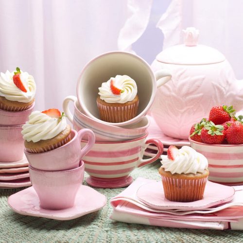 Strawberry Tea Party Cupcakes for MEHC - Other Sweets