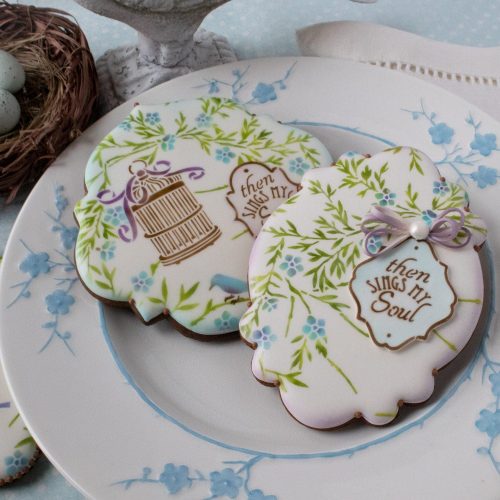 Song of Spring - Message 1 - Stenciled Cookies Gallery