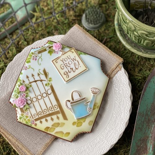 How Does Your Garden Grow - Message 3 - Stenciled Cookies Gallery